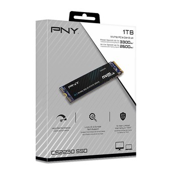 PNY CS2230 M.2 1 TB PCI Express 3.0 3D NAND NVMe, max read 3,300 MB/s, max write 2,600 MB/s