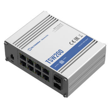 TELTONIKA NETWORKS TSW200 Industrial PoE+ Ethernet Switch