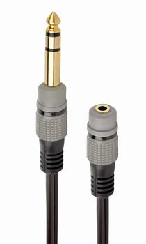 GEMBIRD A-63M35F-0.2M 6.35mm to 3.5mm audio adapter 0.2m black