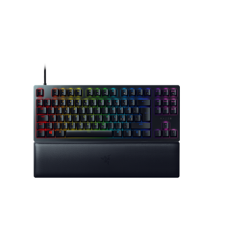 Razer Huntsman V2 Tenkeyless juodos spalvos laidinė optinė (Clicky Purple Switch) žaidimų klaviatūra su Nordic raidžių i&scaron;sidėstymu ir RGB LED ap&scaron;vieitmu