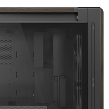 ASUS ProArt PA602 Wood Edition Modern Black - Tempered Glass Panel &bdquo;Midi Tower&ldquo; Juoda, Medis