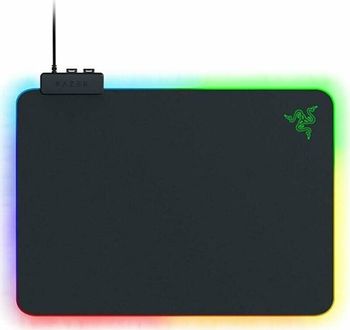 Razer Firefly V2 RGB Gaming Hard Mouse Pad: Customizable Chroma Lighting, Built-in Cable Management, Balanced Control & Speed, Non-Slip Rubber Base