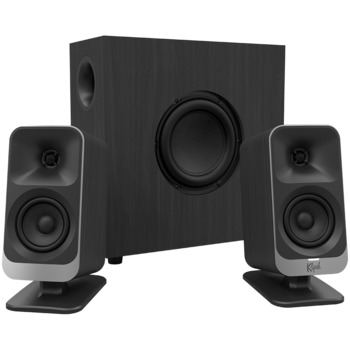 Klipsch ProMedia Lumina 2.1 Gaming Audio System with Subwoofer and LED Lighting Effects Built-in, Black
