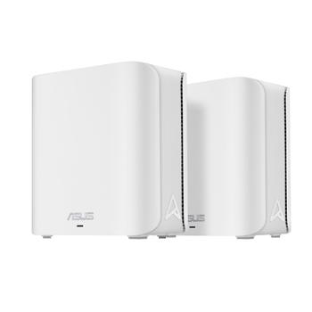 Wireless Router|ASUS|ZenWiFi BD4 (2-pack EU+UK)|Product type Mesh system|Qtty 2 pc(s)|Wi-Fi band Dual-band (2.4 GHz / 5 GHz)|Wi-Fi 7 (802.11be)|Ethernet WAN Yes|2xEthernet LAN (RJ-45) ports|WLAN speed 2882 Mbit/s|Internal memory 512 MB|Flash memory 128 MB|White|90IG0960-MO3C20