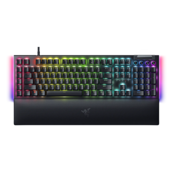 Razer | BlackWidow V4 | Gaming Keyboard | Wired | Cyrillic | Yellow Switches | Black