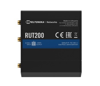 LTE Cat 4 Router | RUT200 | 802.11n | 10/100 Mbit/s | Ethernet LAN (RJ-45) ports 2 | Mesh Support No | MU-MiMO No | 2G/3G/4G
