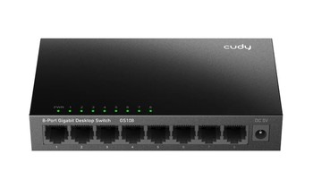 Cudy GS108 tinklo komutatorius Ne-valdomas Gigabit Ethernet (10/100/1000) Juoda