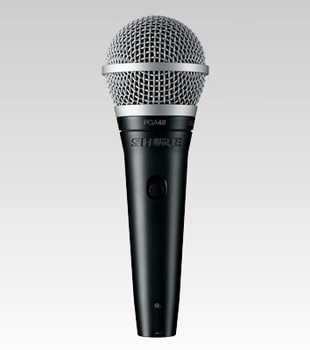 Shure PGA48-XLR Juoda, Metalinis Scenos / pasirodymų mikrofonas