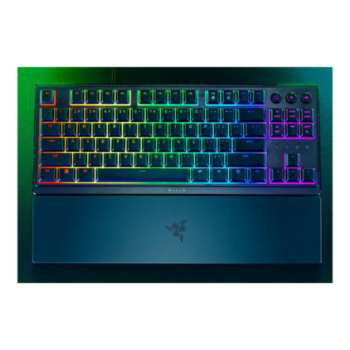 Razer Ornata V3 Tenkeyless juodos spalvos laidinė mechaninė žaidimų klaviatūra su Nordic raidžių i&scaron;sidėstymu ir RGB LED ap&scaron;vietimu