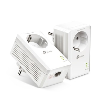 TP-LINK | AV1000 Gigabit Passthrough Powerline Starter Kit | TL-PA7017P KIT | 10/100/1000 Mbit/s | Ethernet LAN (RJ-45) ports 1 | No Wi-Fi | Extra socket