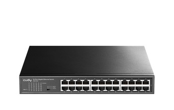 Cudy GS1024 tinklo komutatorius Ne-valdomas Gigabit Ethernet (10/100/1000) Juoda
