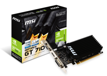 MSI GeForce&reg; GT 710, 2GB DDR3 (64 Bit), HDMI, DVI, D-Sub