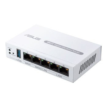 Asus ExpertWiFi EBG15 Gigabit VPN wired router, Up to 3 WAN ethernet ports + 1 USB WAN, IPS intrusion prevention, Layer 7 firewall, Commercial-grade network security, Easy centralized management ExpertWiFi app