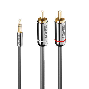 Audio Kabelis - LINDY 10m 3.5mm į Dual Phono M Aukso Padengtas Jungtis