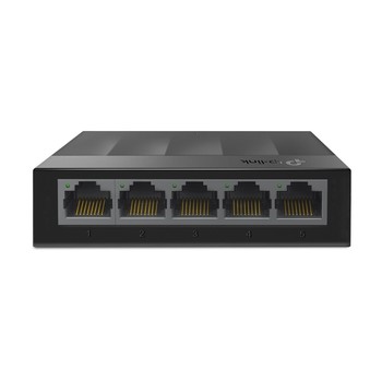 TP-LINK LS1005G kompakti&scaron;kas, nevaldomas (unmanaged) 5 prievadų Gigabit Ethernet tinklo komutatorius (&scaron;akotuvas)