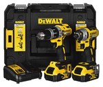 GALVANINIŲ ĮRANKIŲ RINKINYS COMBO DEWALT DCK266P2T (DCD796+DCF887) 2X5,0AH 18V