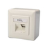 MODELIS: DN-9007-S-1<br />DIGITUS CAT 6A Class EA network outlet shielded 2x RJ45 LSA pure white surface mount vertical cable installation